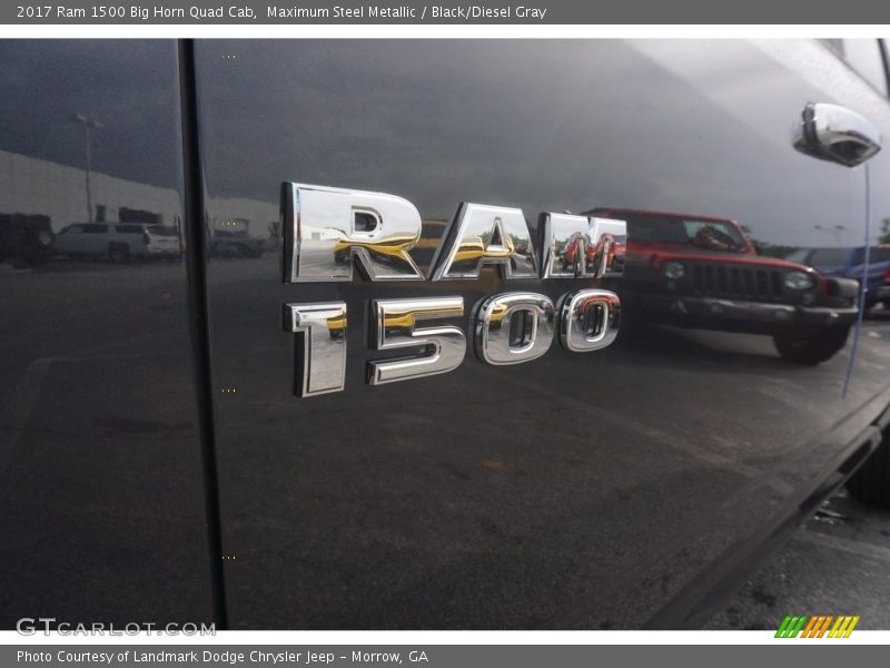 Maximum Steel Metallic / Black/Diesel Gray 2017 Ram 1500 Big Horn Quad Cab