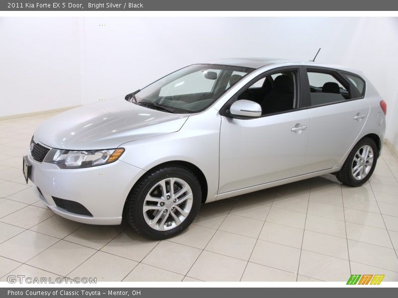 Bright Silver / Black 2011 Kia Forte EX 5 Door