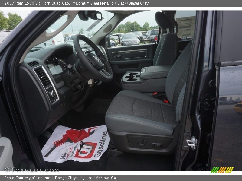 Maximum Steel Metallic / Black/Diesel Gray 2017 Ram 1500 Big Horn Quad Cab