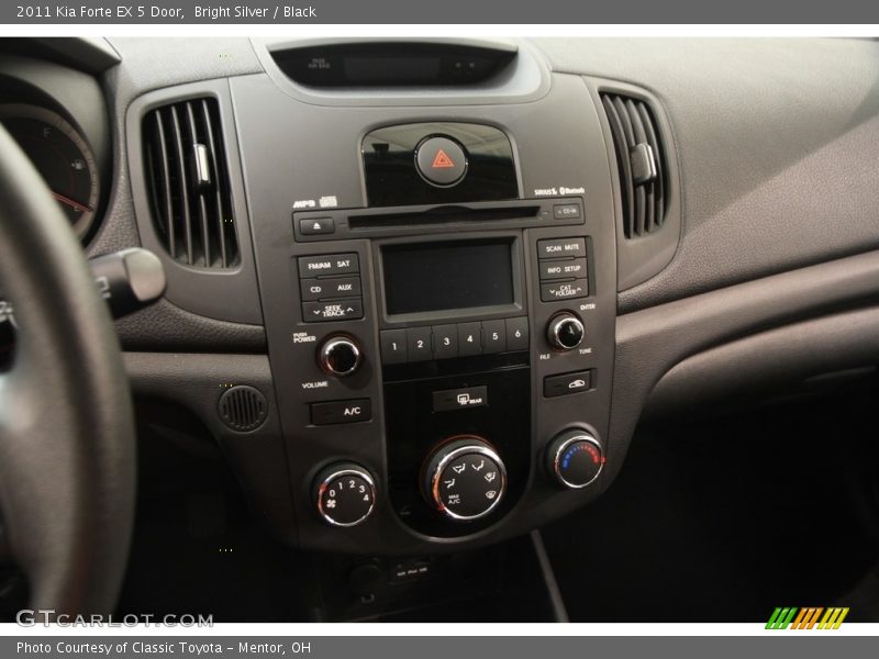 Bright Silver / Black 2011 Kia Forte EX 5 Door