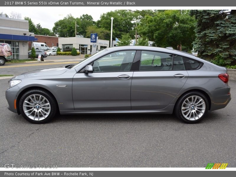 Mineral Grey Metallic / Black 2017 BMW 5 Series 550i xDrive Gran Turismo