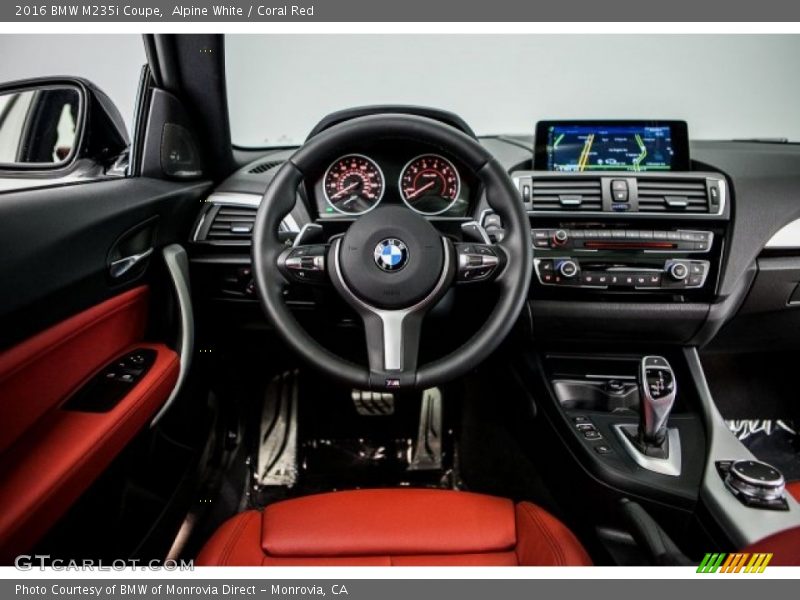 Alpine White / Coral Red 2016 BMW M235i Coupe