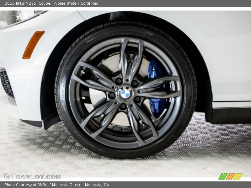 Alpine White / Coral Red 2016 BMW M235i Coupe