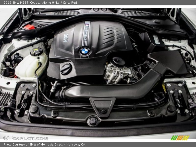 Alpine White / Coral Red 2016 BMW M235i Coupe