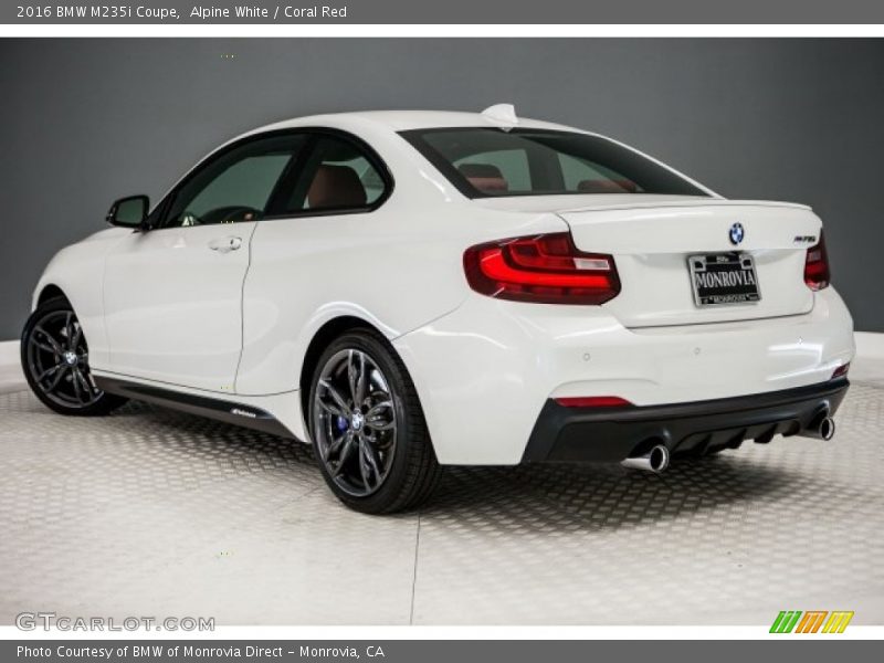 Alpine White / Coral Red 2016 BMW M235i Coupe