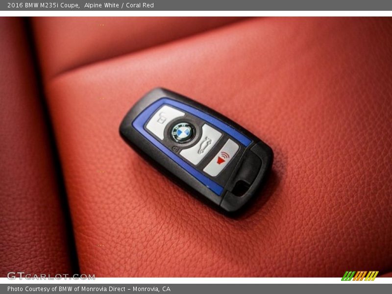 Alpine White / Coral Red 2016 BMW M235i Coupe