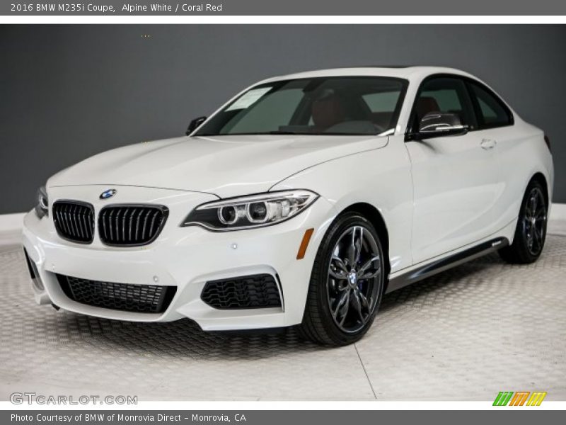 Alpine White / Coral Red 2016 BMW M235i Coupe