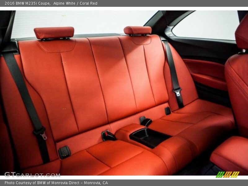 Alpine White / Coral Red 2016 BMW M235i Coupe
