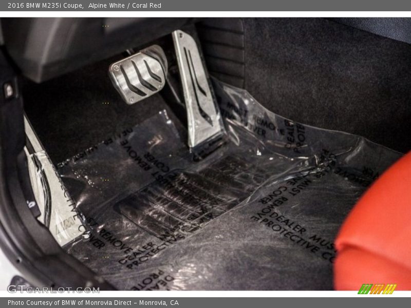 Alpine White / Coral Red 2016 BMW M235i Coupe