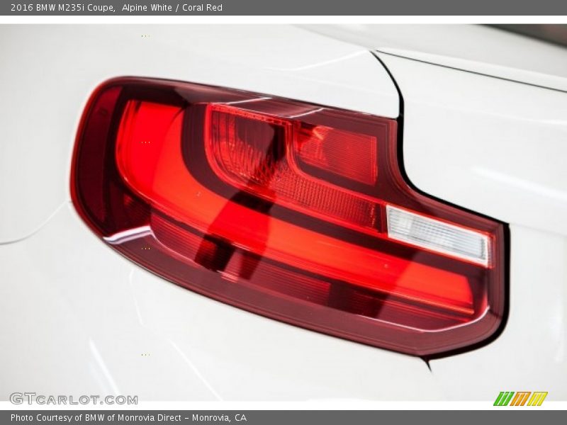 Alpine White / Coral Red 2016 BMW M235i Coupe