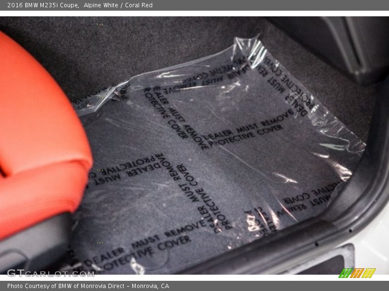 Alpine White / Coral Red 2016 BMW M235i Coupe