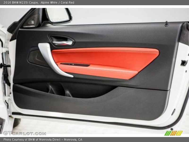 Alpine White / Coral Red 2016 BMW M235i Coupe