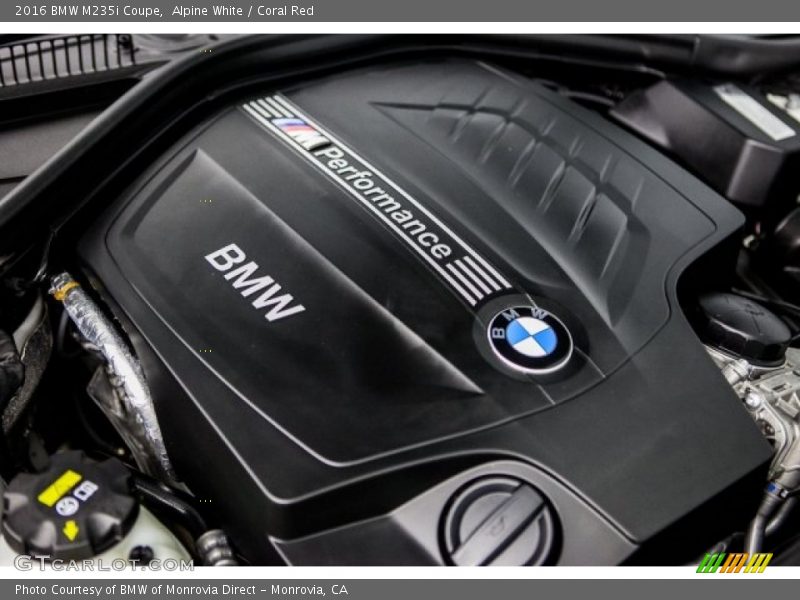 Alpine White / Coral Red 2016 BMW M235i Coupe