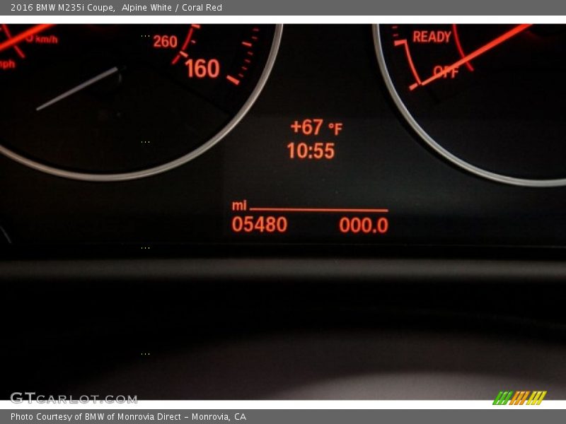 Alpine White / Coral Red 2016 BMW M235i Coupe