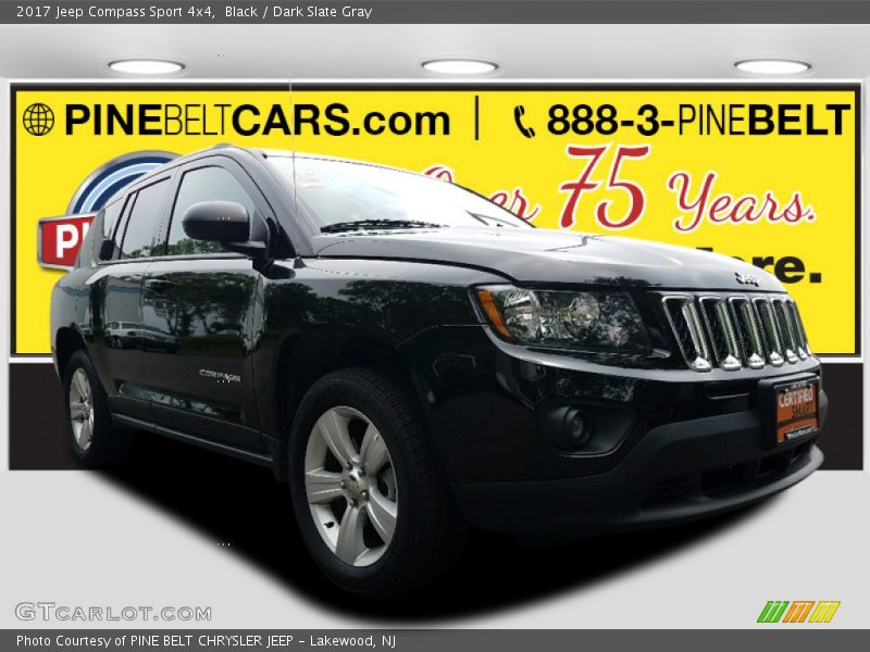 Black / Dark Slate Gray 2017 Jeep Compass Sport 4x4