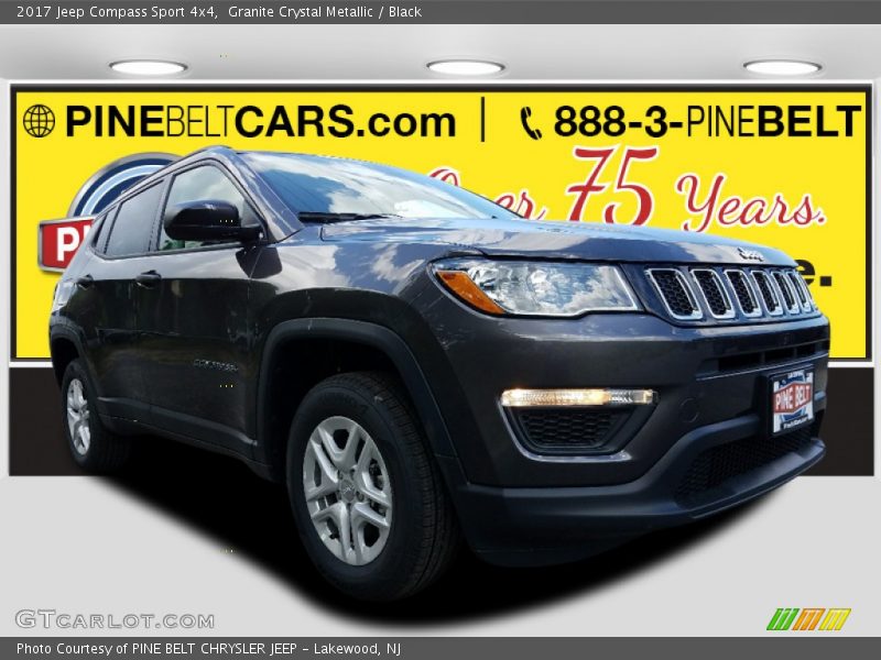 Granite Crystal Metallic / Black 2017 Jeep Compass Sport 4x4