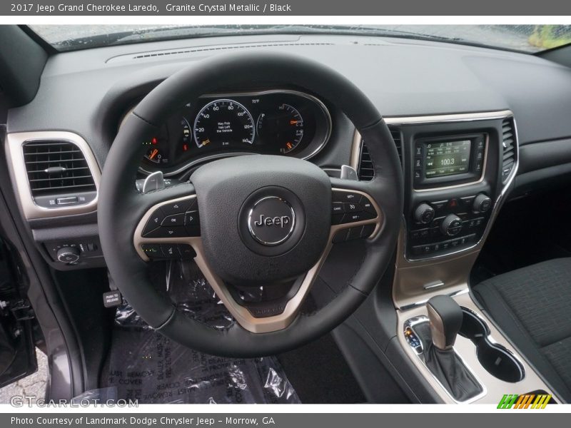 Granite Crystal Metallic / Black 2017 Jeep Grand Cherokee Laredo