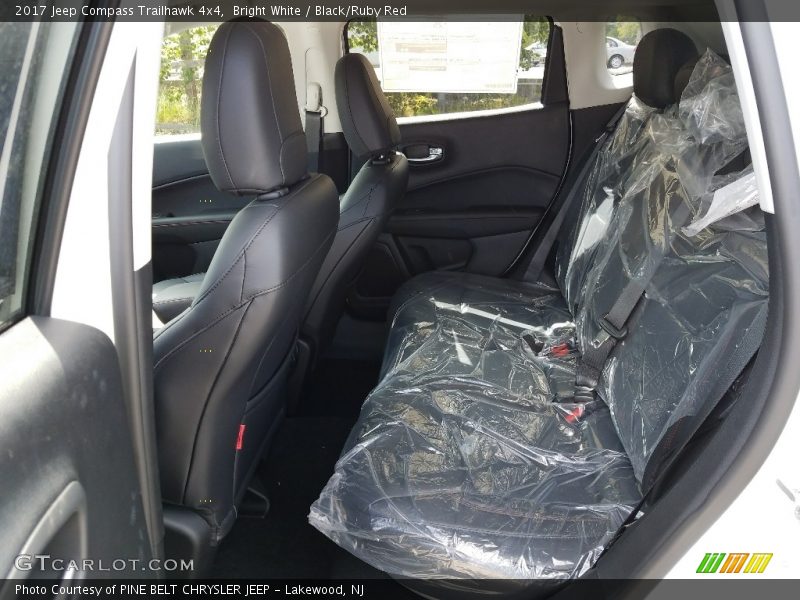 Bright White / Black/Ruby Red 2017 Jeep Compass Trailhawk 4x4