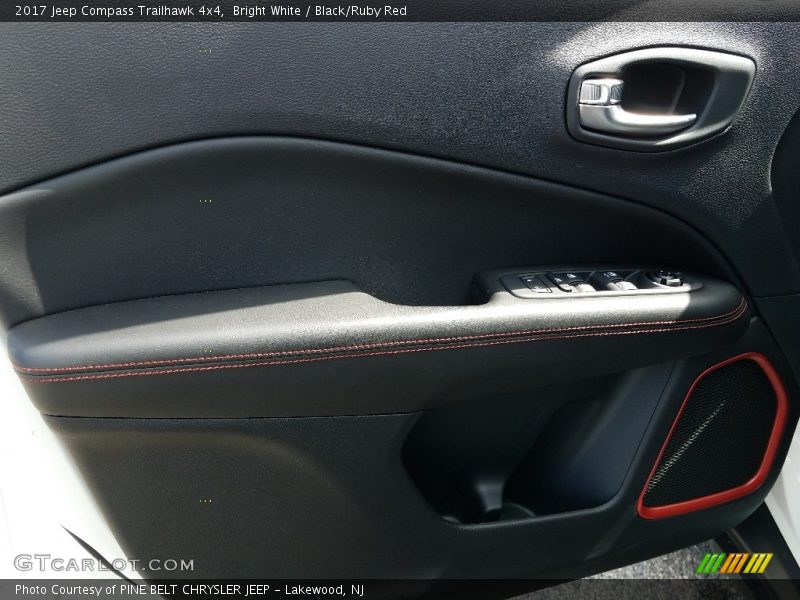 Bright White / Black/Ruby Red 2017 Jeep Compass Trailhawk 4x4