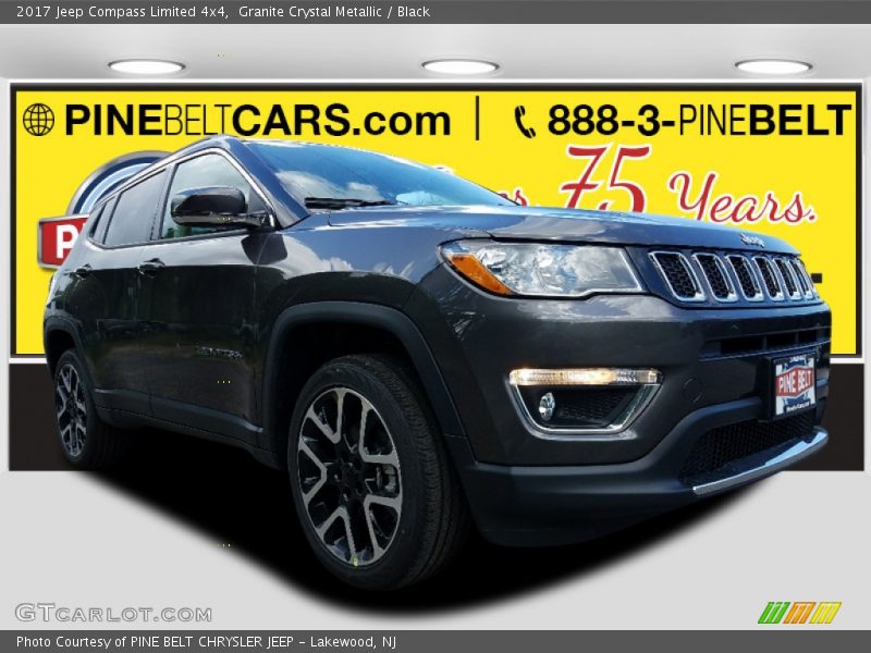 Granite Crystal Metallic / Black 2017 Jeep Compass Limited 4x4