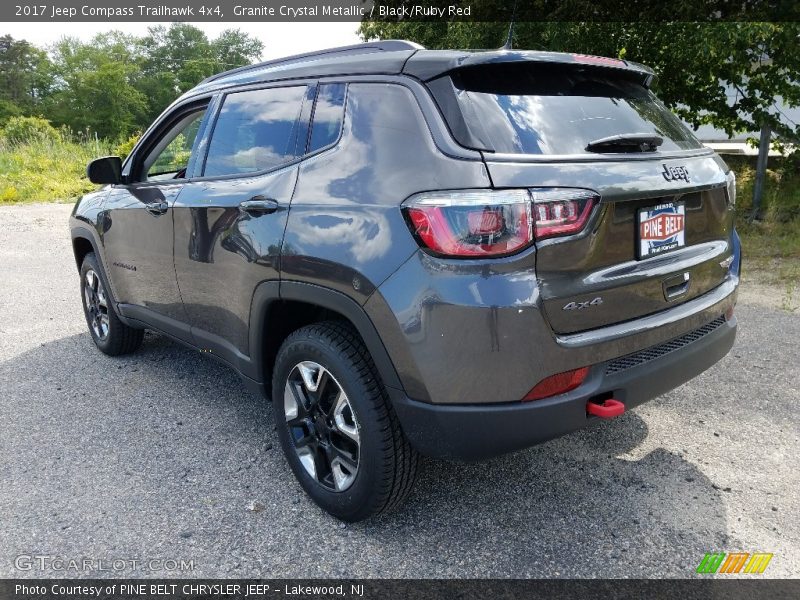 Granite Crystal Metallic / Black/Ruby Red 2017 Jeep Compass Trailhawk 4x4