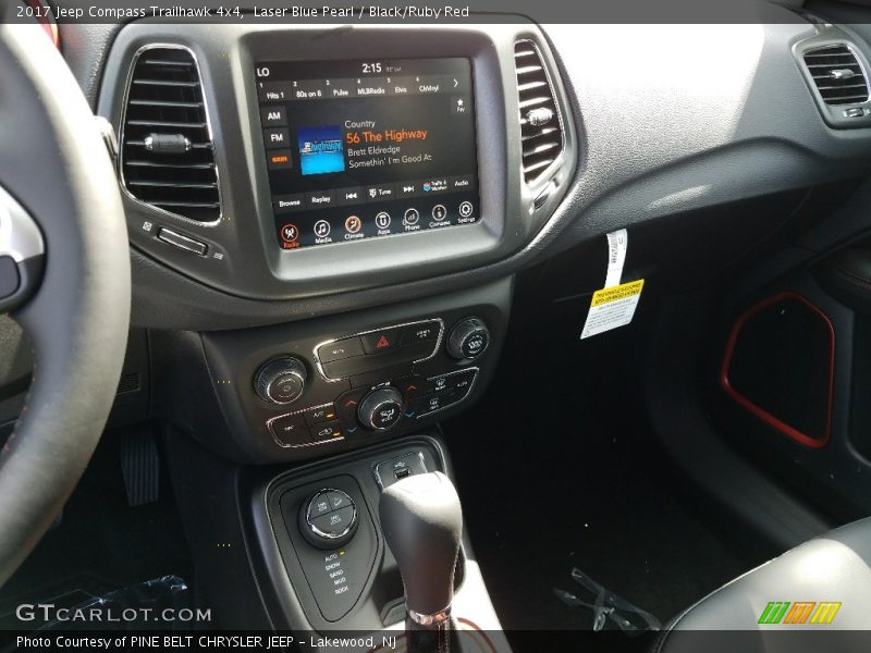 Laser Blue Pearl / Black/Ruby Red 2017 Jeep Compass Trailhawk 4x4