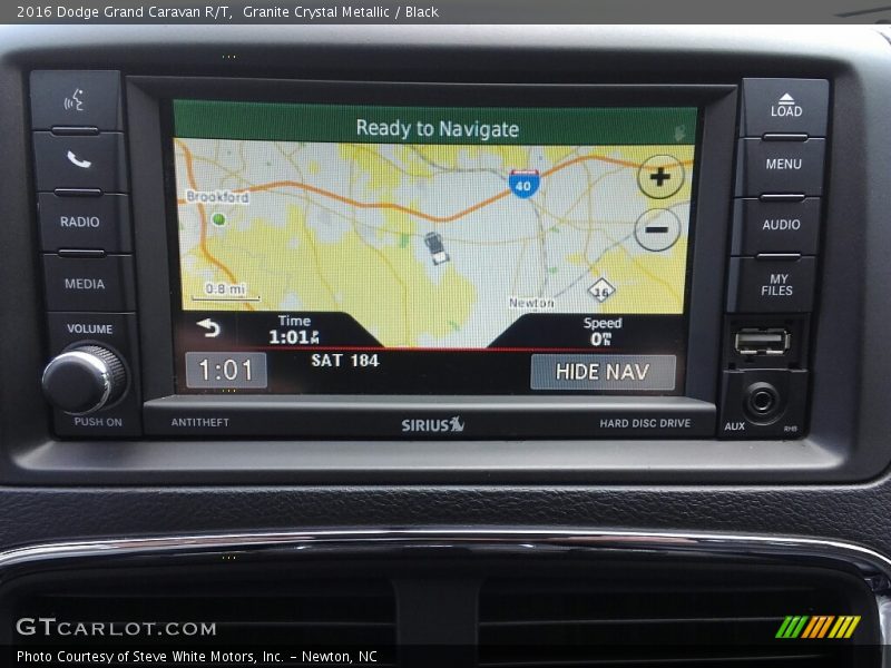 Granite Crystal Metallic / Black 2016 Dodge Grand Caravan R/T