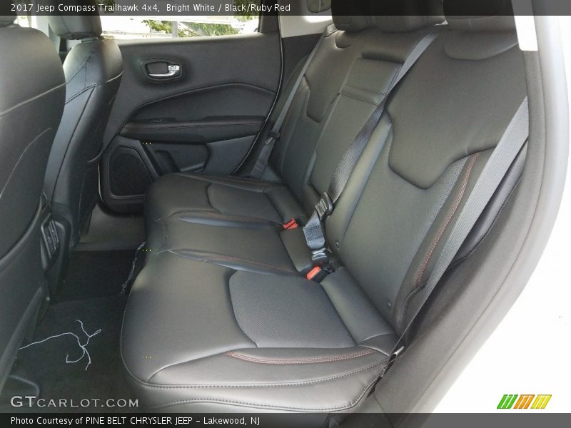 Bright White / Black/Ruby Red 2017 Jeep Compass Trailhawk 4x4