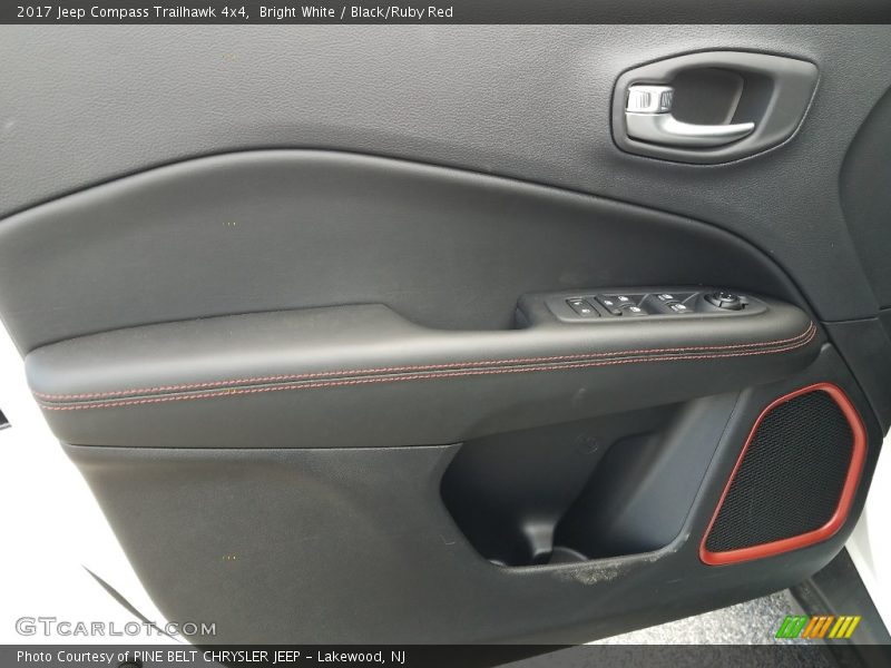 Bright White / Black/Ruby Red 2017 Jeep Compass Trailhawk 4x4