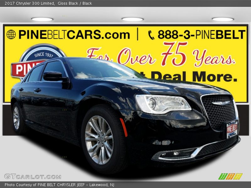 Gloss Black / Black 2017 Chrysler 300 Limited
