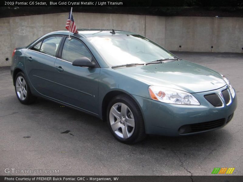 Blue Gold Crystal Metallic / Light Titanium 2009 Pontiac G6 Sedan