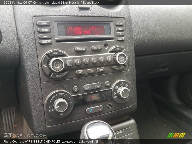 Liquid Silver Metallic / Ebony Black 2008 Pontiac G6 GT Convertible
