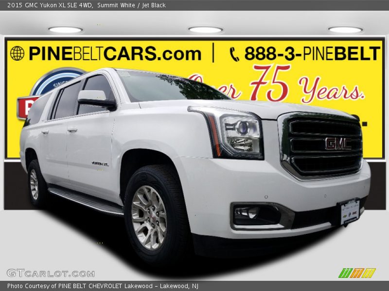 Summit White / Jet Black 2015 GMC Yukon XL SLE 4WD