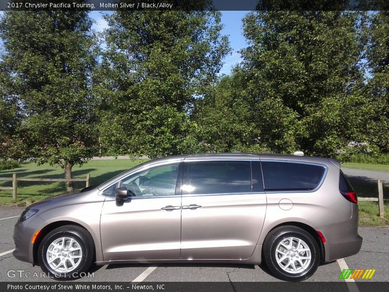 Molten Silver / Black/Alloy 2017 Chrysler Pacifica Touring