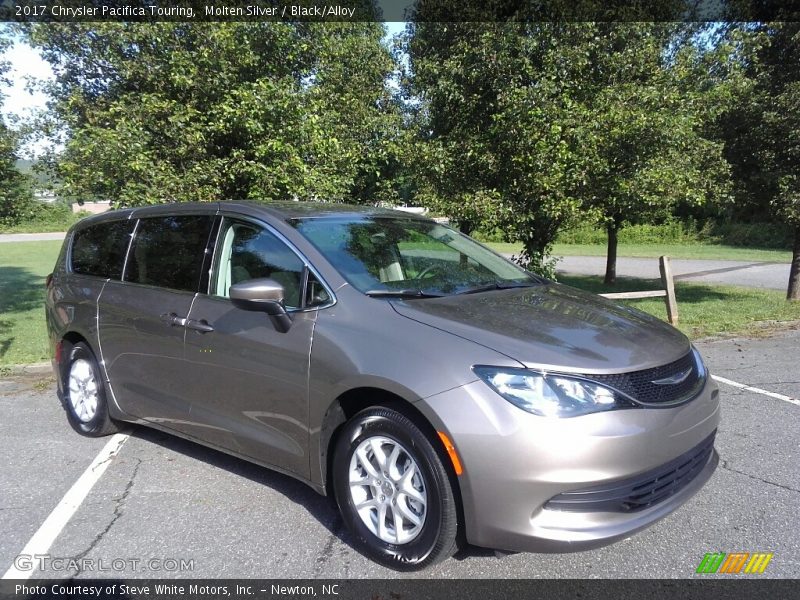 Molten Silver / Black/Alloy 2017 Chrysler Pacifica Touring