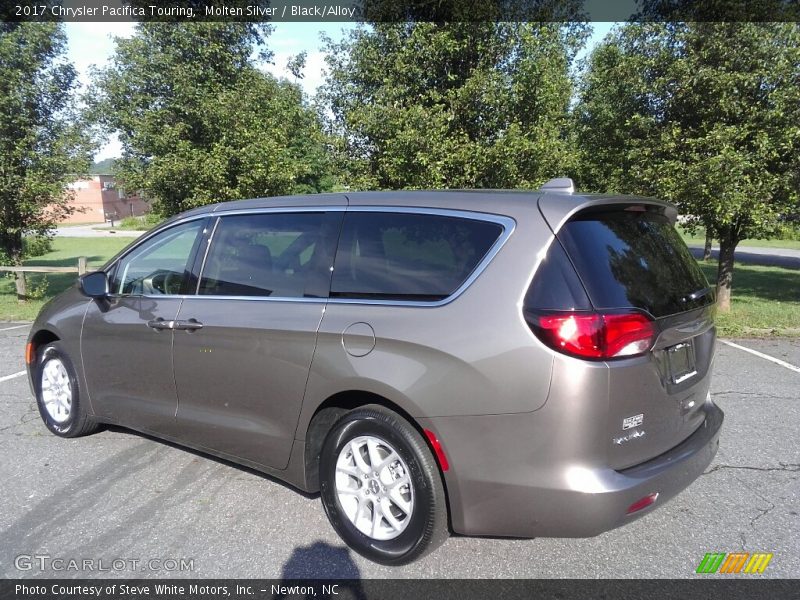Molten Silver / Black/Alloy 2017 Chrysler Pacifica Touring