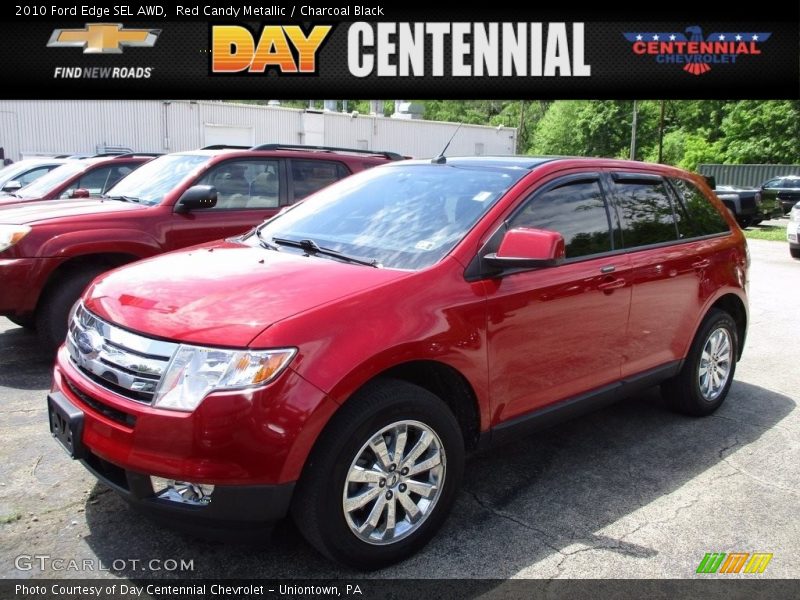 Red Candy Metallic / Charcoal Black 2010 Ford Edge SEL AWD
