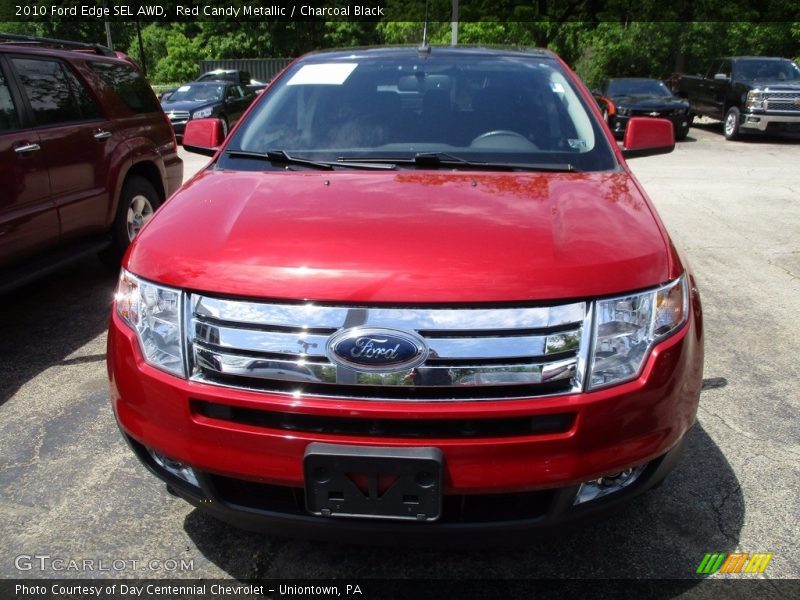 Red Candy Metallic / Charcoal Black 2010 Ford Edge SEL AWD