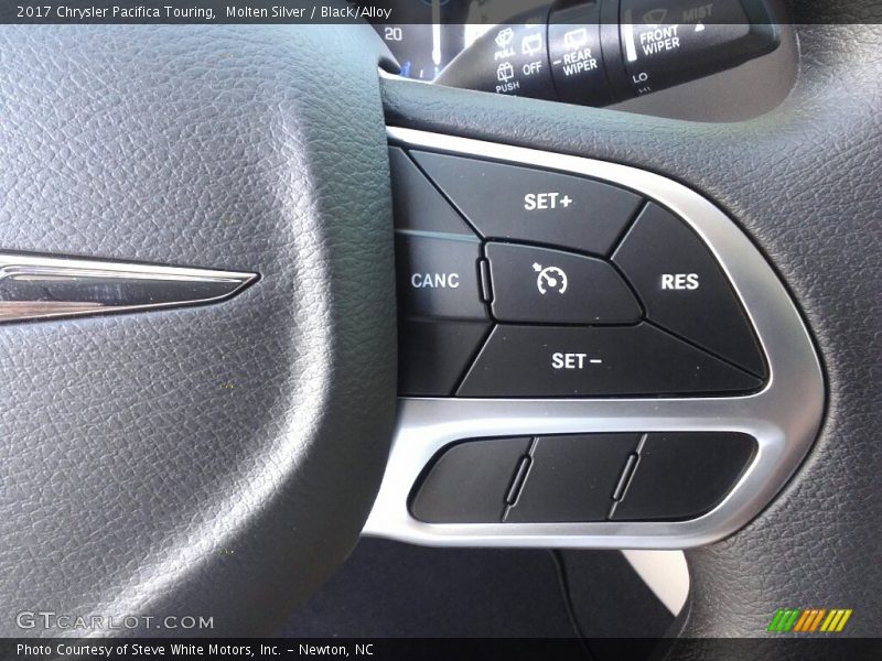 Molten Silver / Black/Alloy 2017 Chrysler Pacifica Touring