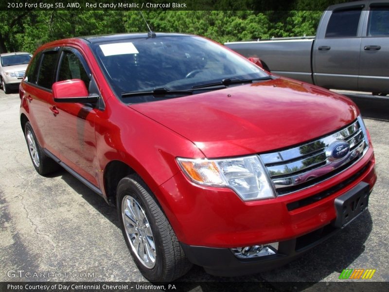 Red Candy Metallic / Charcoal Black 2010 Ford Edge SEL AWD