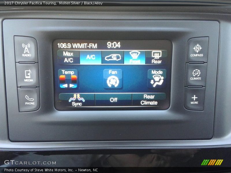 Molten Silver / Black/Alloy 2017 Chrysler Pacifica Touring
