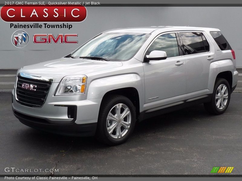 Quicksilver Metallic / Jet Black 2017 GMC Terrain SLE