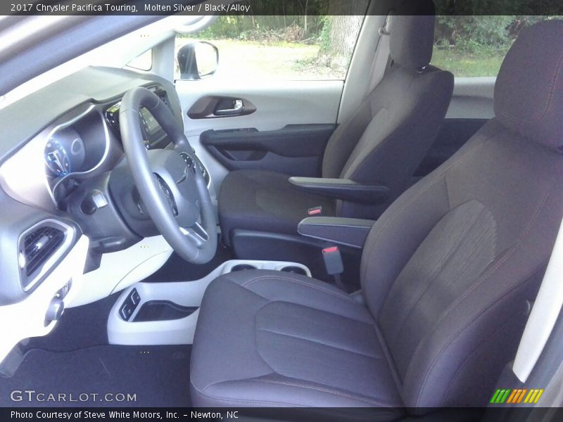 Molten Silver / Black/Alloy 2017 Chrysler Pacifica Touring