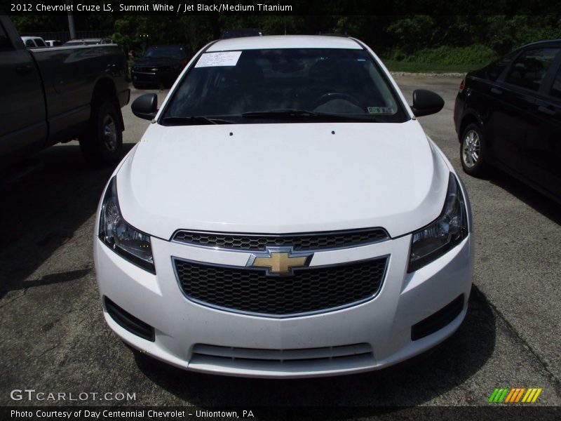 Summit White / Jet Black/Medium Titanium 2012 Chevrolet Cruze LS