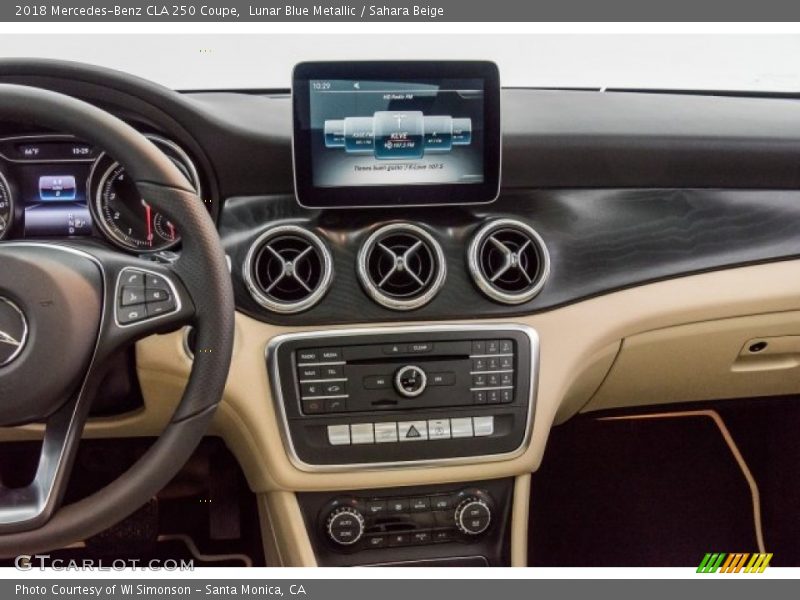Lunar Blue Metallic / Sahara Beige 2018 Mercedes-Benz CLA 250 Coupe