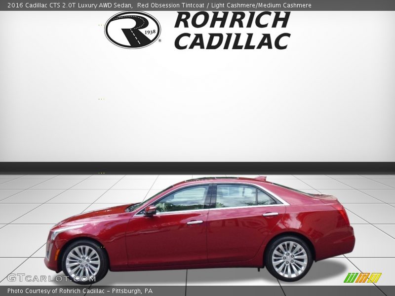 Red Obsession Tintcoat / Light Cashmere/Medium Cashmere 2016 Cadillac CTS 2.0T Luxury AWD Sedan