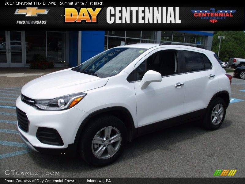 Summit White / Jet Black 2017 Chevrolet Trax LT AWD