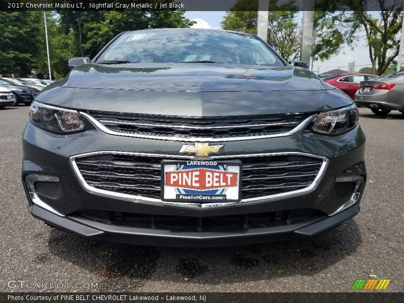 Nightfall Gray Metallic / Jet Black 2017 Chevrolet Malibu LT