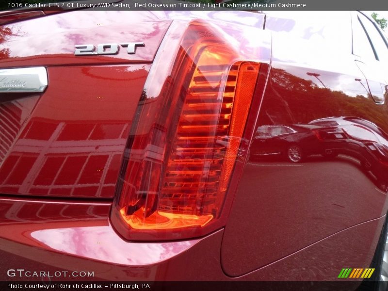 Red Obsession Tintcoat / Light Cashmere/Medium Cashmere 2016 Cadillac CTS 2.0T Luxury AWD Sedan