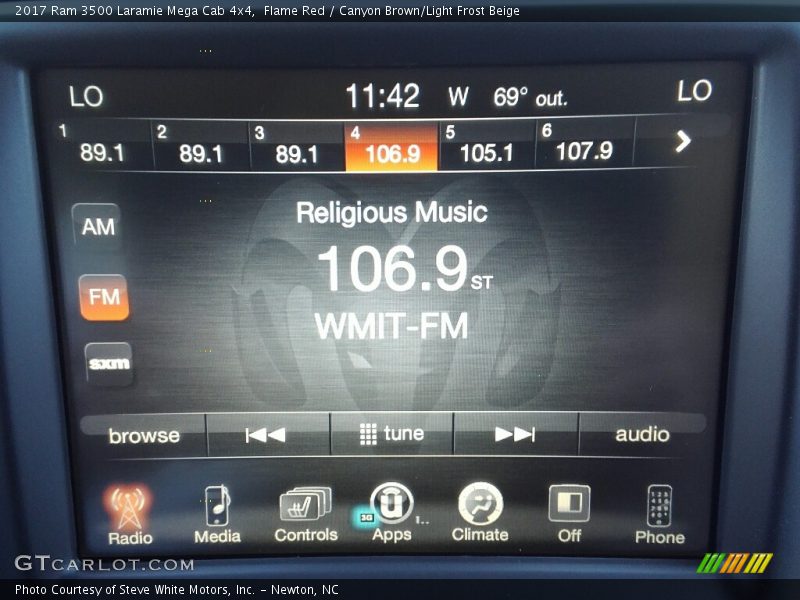 Flame Red / Canyon Brown/Light Frost Beige 2017 Ram 3500 Laramie Mega Cab 4x4